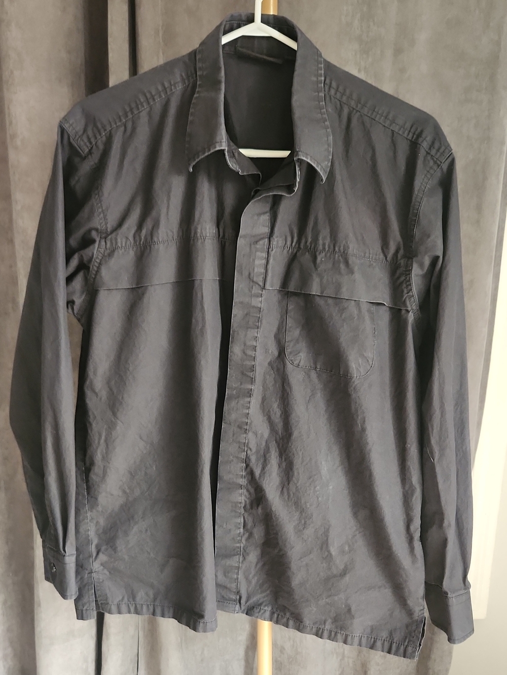 Men's Dark Gray Casual Utility Jacket